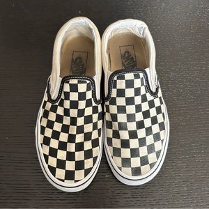 Vans slip on checkered